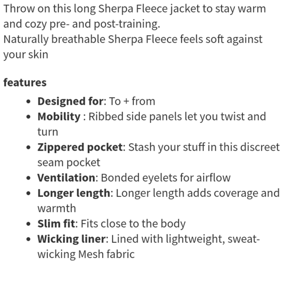 Lululemon Stand Out Sherpa black wool cotton jacket - Picture 6 of 15